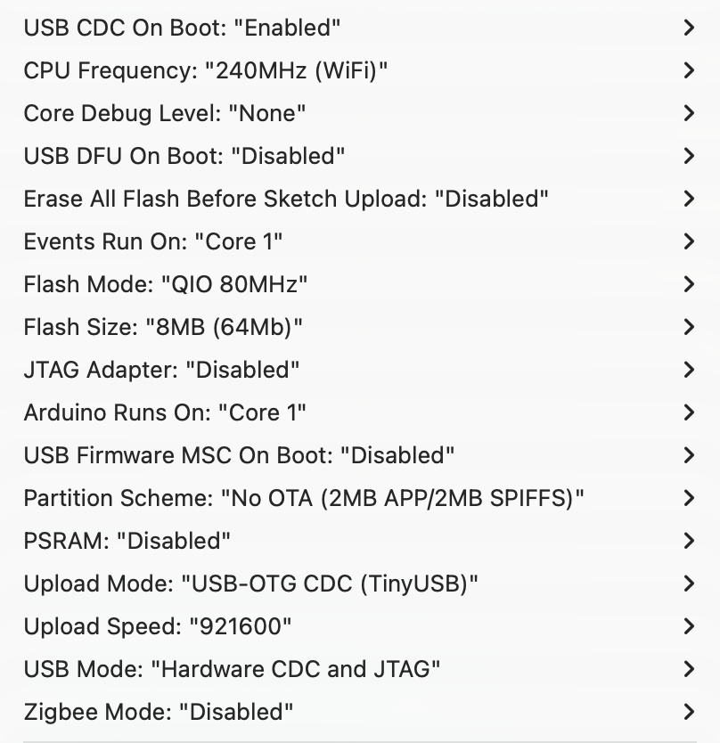 upload config